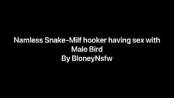 名前のないヘビ - 雄の鳥とセックスする熟女売春婦
