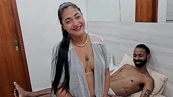 Bbw Ayla Pimentinha's first time in porn gave a lot of ass to three males and got milk in her mouth