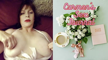 Granny Carmen Masturbating & Sucking Cock