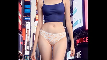 AI Lingerie Models in Times Square
