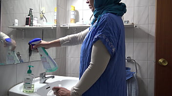 perverted german man fucks his muslim cleaning maid