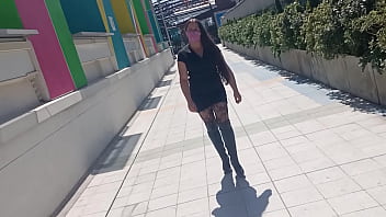 Anal Sex on Valentine's Day Unfaithful Whore Wife Shows Her Panties to Her Lover in the Shopping Center and They End Up Fucking in the Ass!! 1