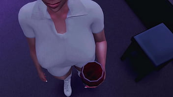 perverted student got a hard gang bang in the toilet of the club sims me hentai