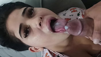 young lesbian tasting thick dick milk