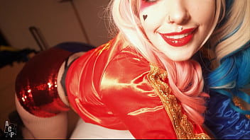 Harley Quinn obtiene su coño rosado destruido por el Joker protagonizado por Rachel Luxe y Gibby el payaso