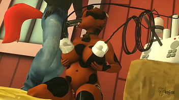 thicc brown cow mare dylina gets milked and fucked by her bf