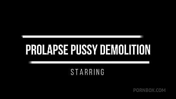 TOTALLY FUCKING INSANE! PUSSY PROLAPSE DEMOLITION! Starring Brittany Bardot and Andrea! BBC012