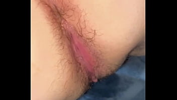 Look at my leaking pussy after stepdaddy makes me squirt