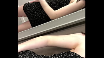 close to be catch in dressing room with my lush inside the pussy for orgasm control