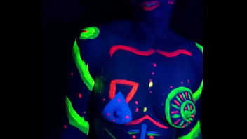 Pintura Neon Desnuda