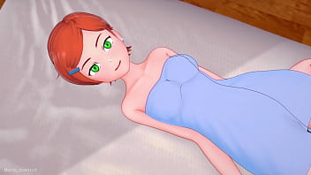 Gwen Tennyson è nella sua stanza e vuole giocare sul suo letto (adult version)