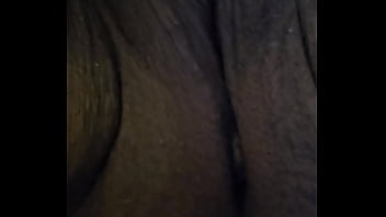 Playing with mature ebony bbw pussy