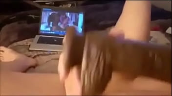 Girl touches herself watching BBC