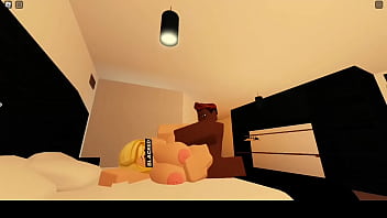 Blonde slut gets fucked hard in her own home - Roblox Condo
