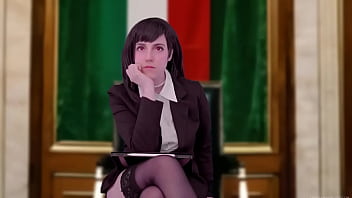 Tifa Lockhart assiste à la réunion du Sénat italien