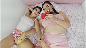 BIG ASS STEPMOTHER AND HOT STEPMOTHER START WATCHING PORN AND END UP SUCKING EACH OTHER'S PUSSIES UNTIL THE ORGASM