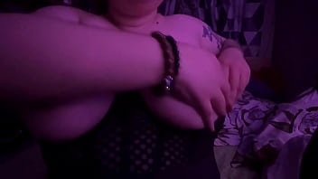 Spanking my big boobs