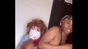 ASS SHAKING STEPSISTER PLAYS WITH CLOWN STEPBROTHER