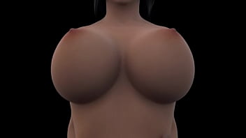 Virtual busty babe POV bouncing boobs